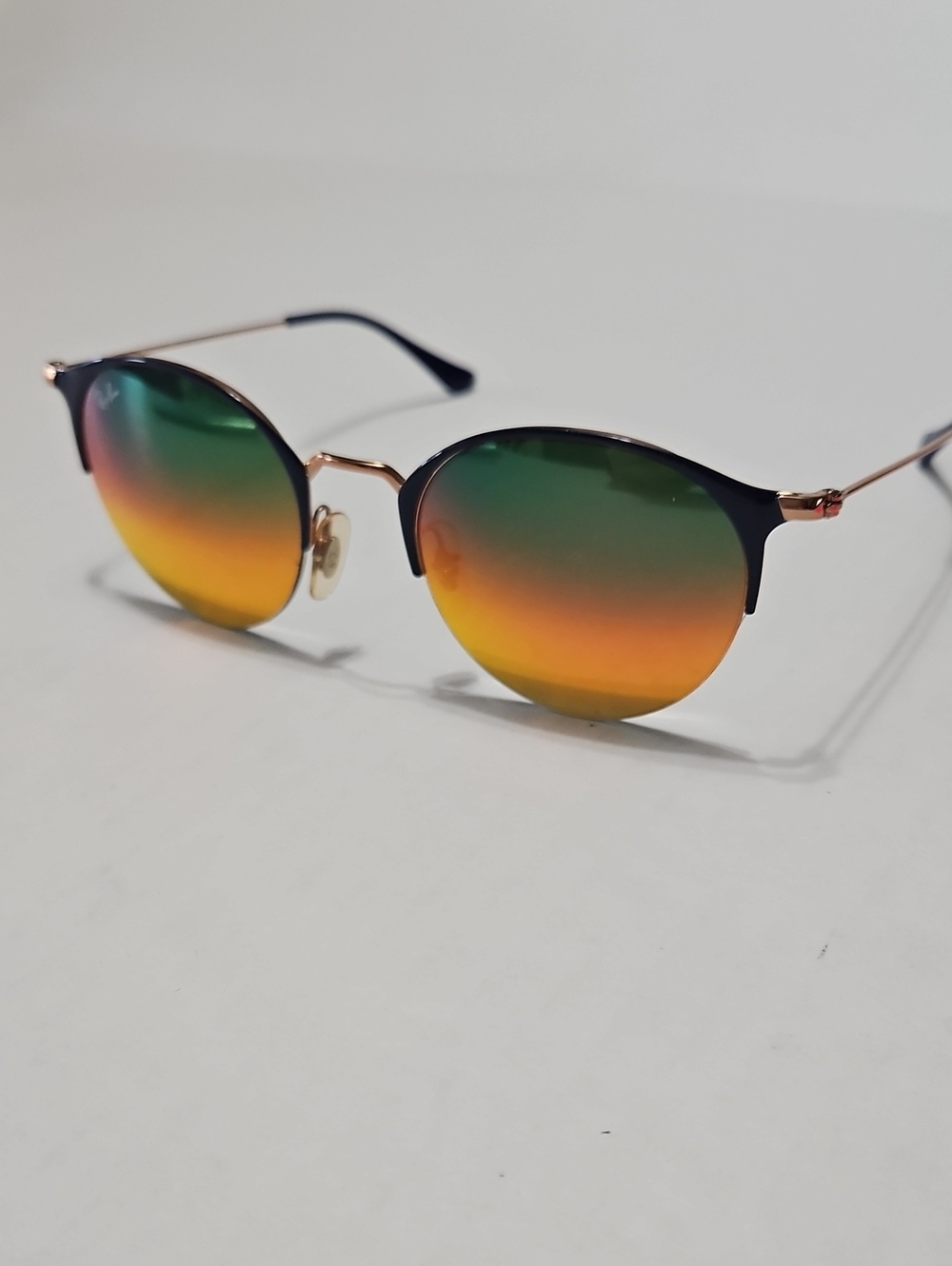 Ray Ban 3578 9036/A8 Round Gradient Lens Sunglasses Blue/Copper Frame 50 22 145
